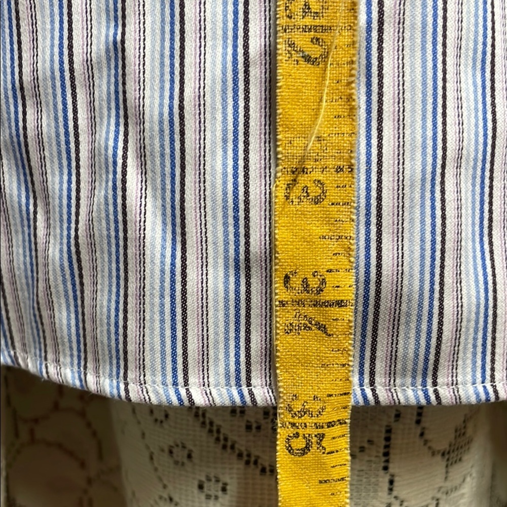 Banana Republic 100% cotton Men's Blue Striped Shirt - Picture 7 of 7